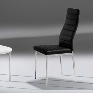 Juego Sillas de cuatro unidades con respaldo ondulad