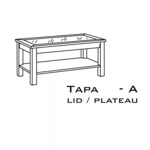 Mesa de centro elevable en Madera de pino