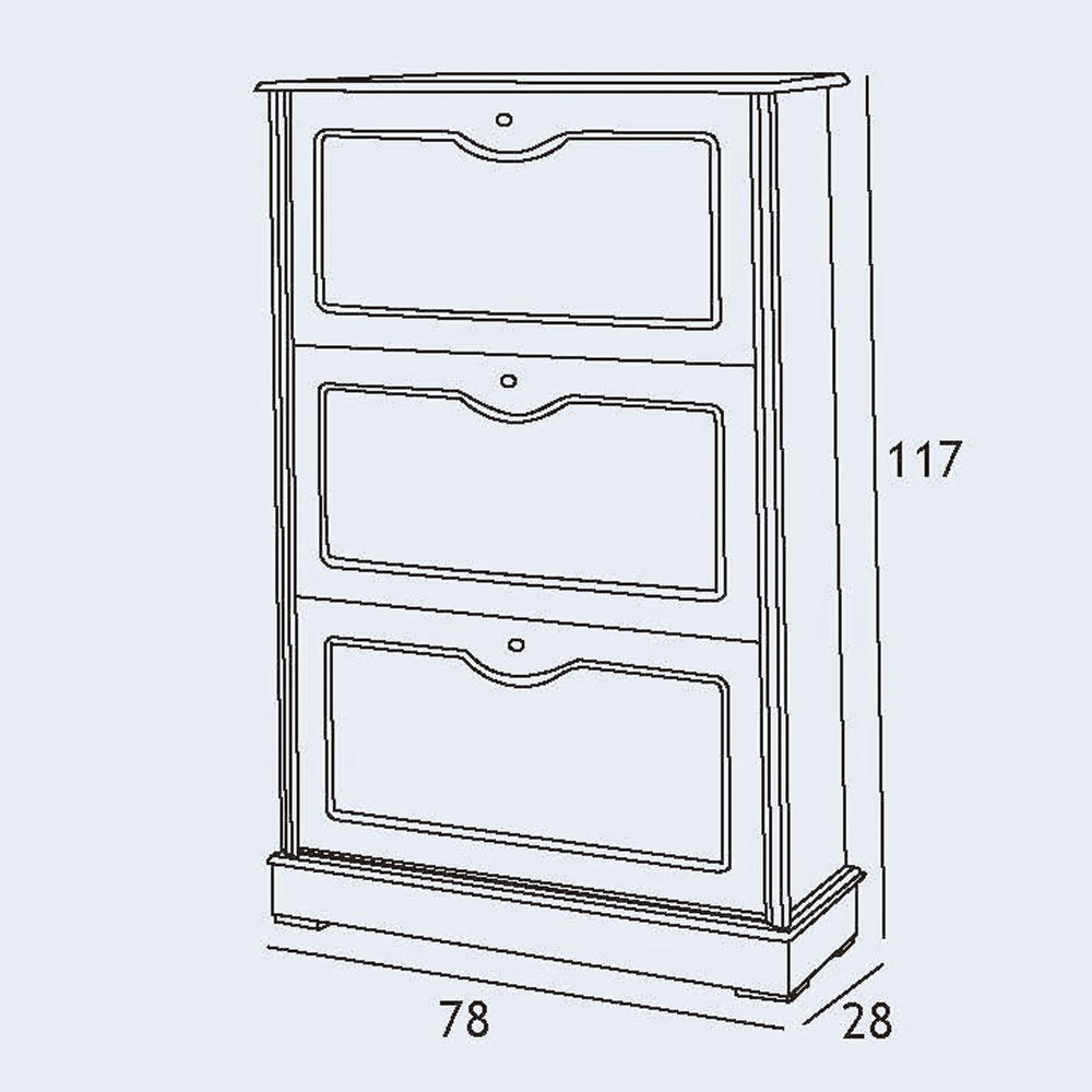 Ripley - ZAPATERO BAJO BLANCO/NOGAL AZ1025 90,5 X 69 X 26,2 CM