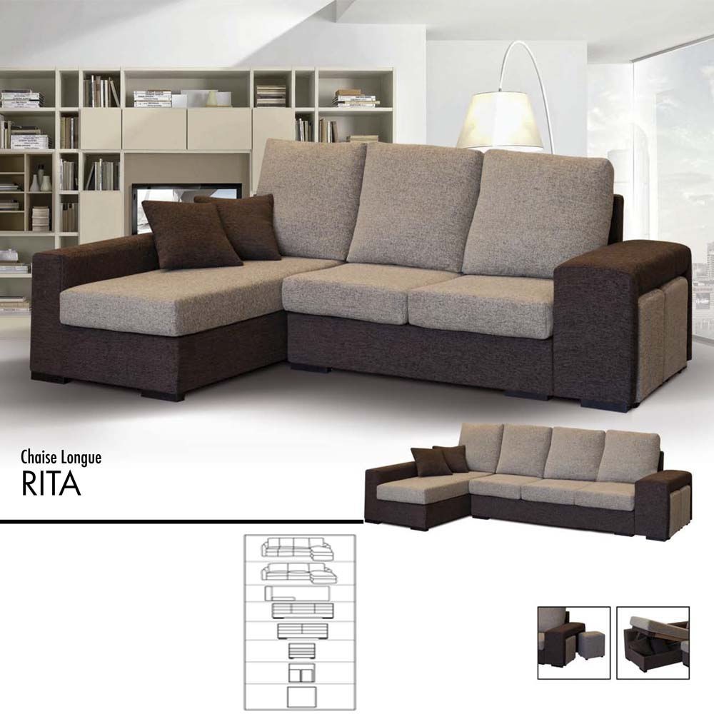 Sofá Rita Chaise Longue