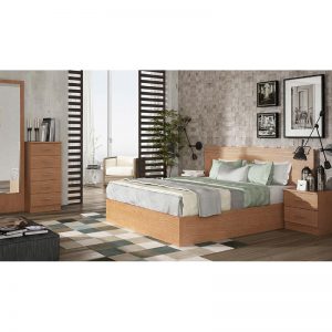 Dormitorio de matrimonio Tirilla en color cerezo