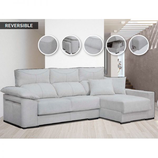 Chaise Longue Reversible Ronal Ahorra Mobel