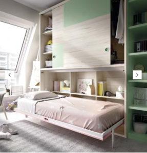 Espacio de almacenamiento muebles juveniles