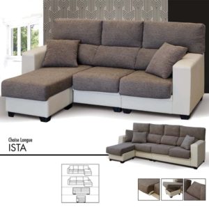 Chaise longue con asientos deslizantes